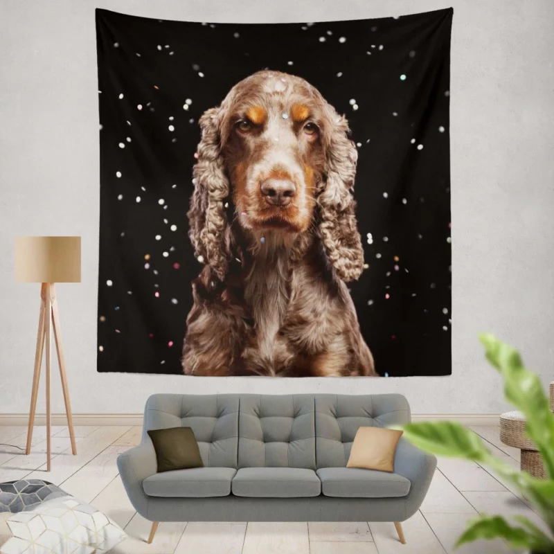 Cocker Spaniel Charm Canine Elegance Wall Hanging Tapestry