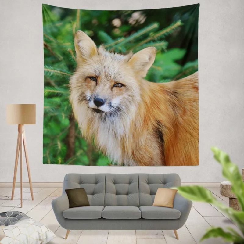 Colorful Fox Charm Wall Hanging Tapestry