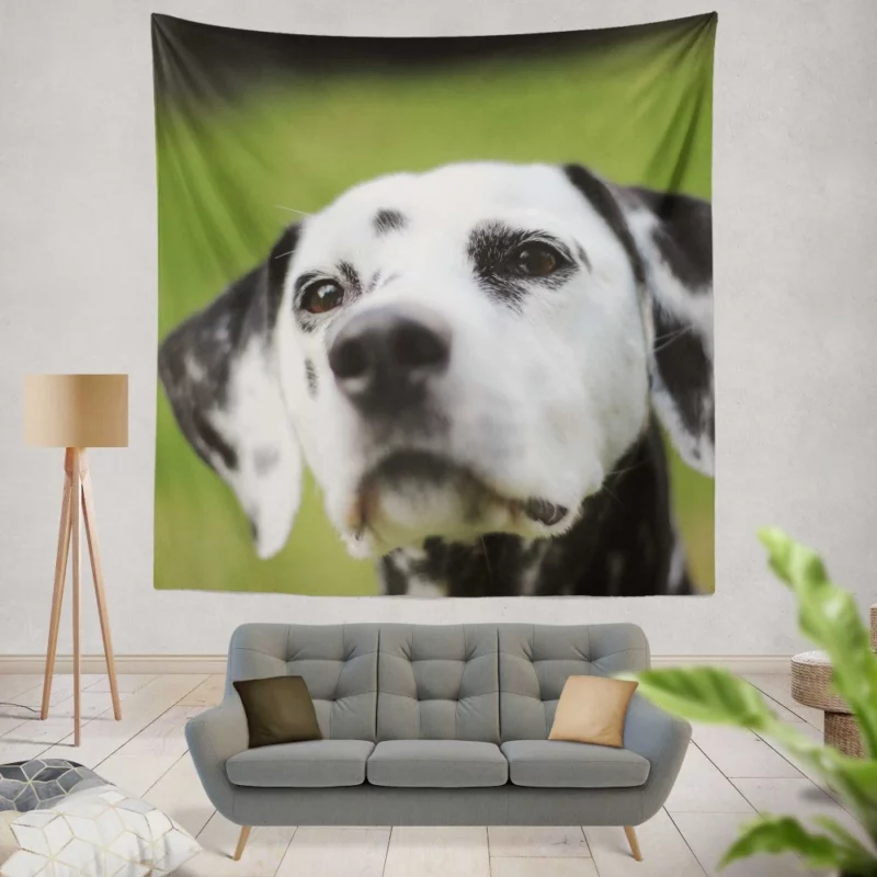 Dalmatian Endearing Muzzle Spotty Charm Wall Hanging Tapestry