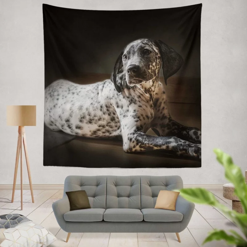 Dalmatian Timeless Beauty Furry Elegance Wall Hanging Tapestry