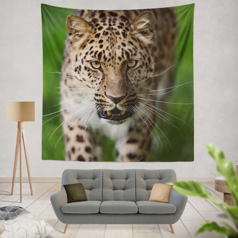 Dangerous Leopard Power Wall Hanging Tapestry