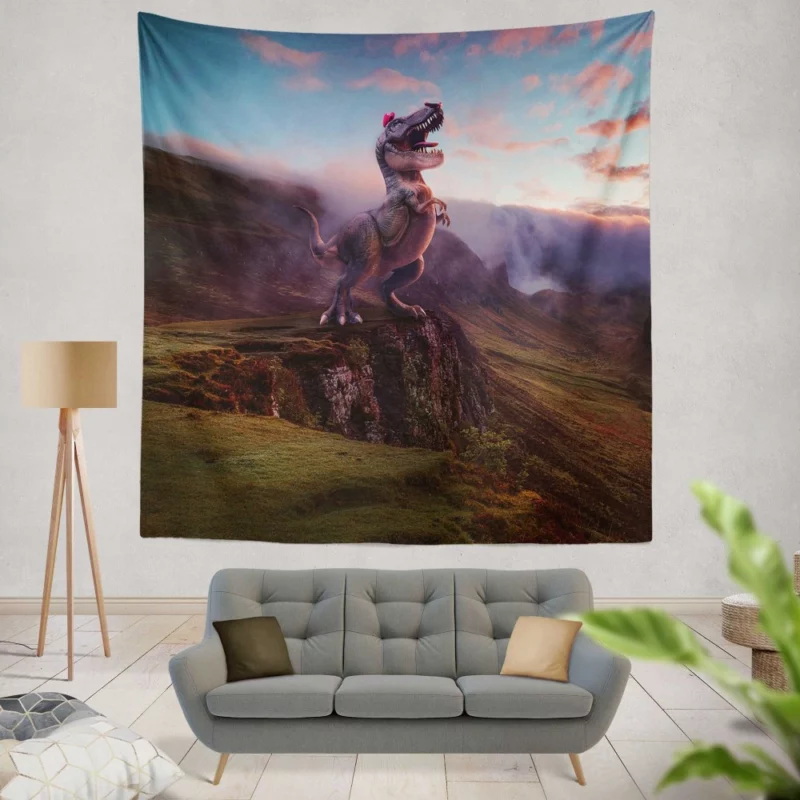 Dinosaur Adventure in Mario Odyssey Wall Hanging Tapestry