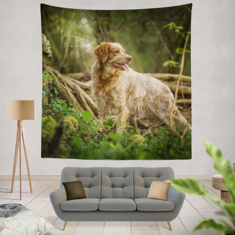 Dog Energetic Nature Canine Joy Wall Hanging Tapestry