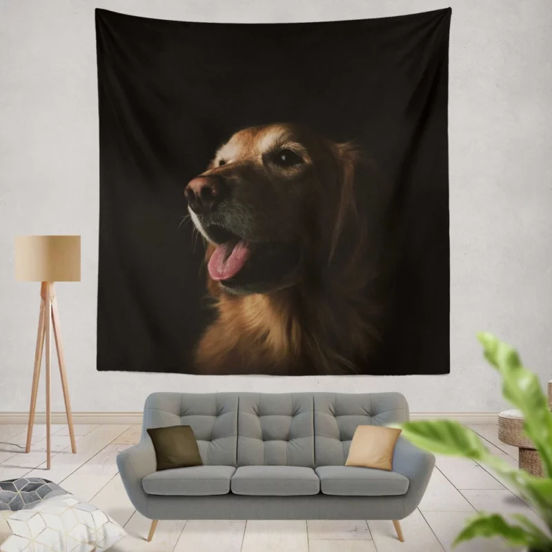 Dog Playful Antics Canine Delight Wall Hanging Tapestry