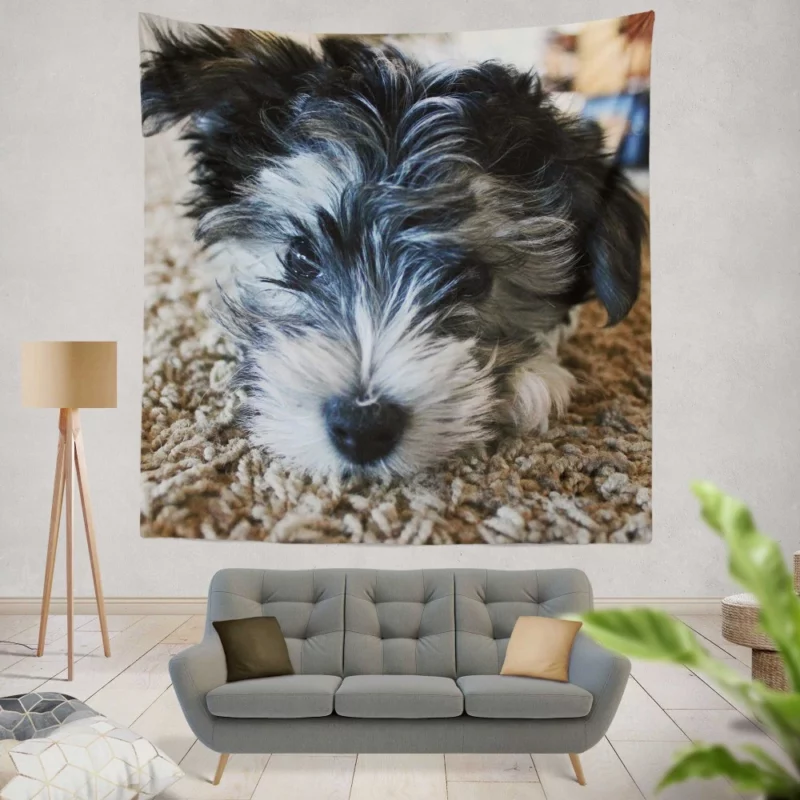 Dog Playful Spirit Joyful Moments Wall Hanging Tapestry