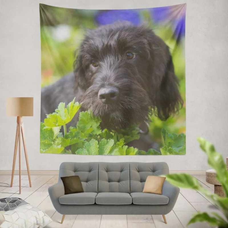 Dog Restful Gaze Canine Serenity Wall Hanging Tapestry