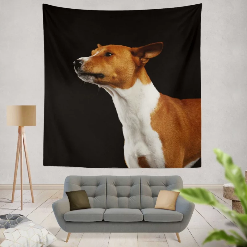 Dog Thoughtful Stare Canine Contemplation Wall Hanging Tapestry