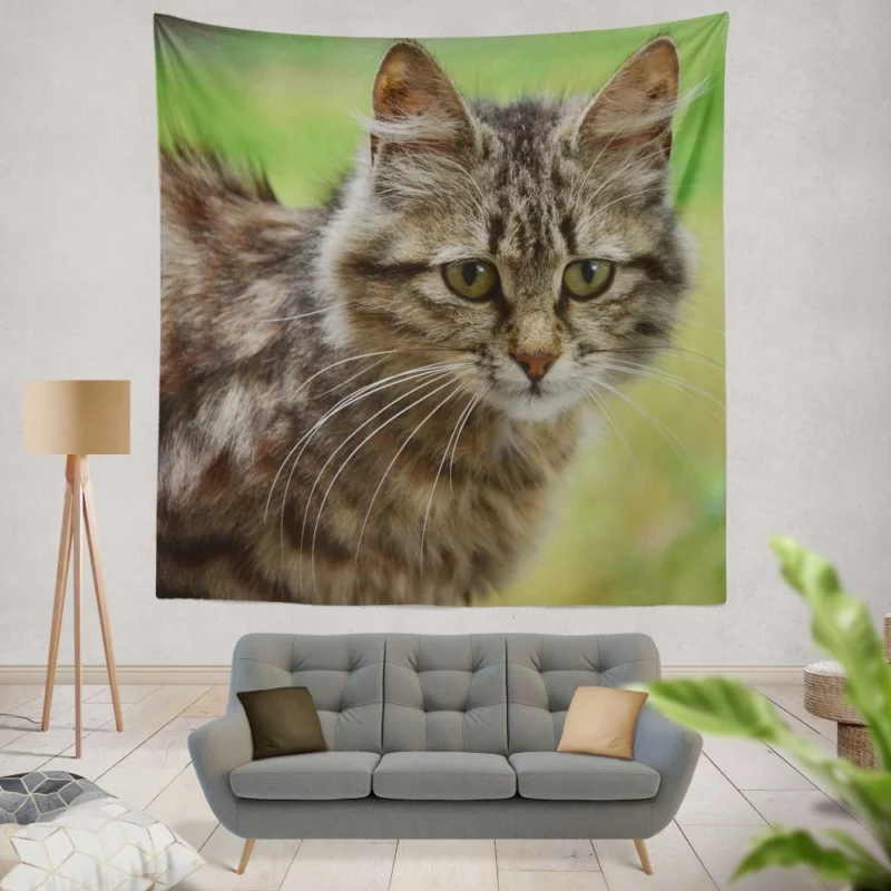 Elegant Cat Elegance Wall Hanging Tapestry