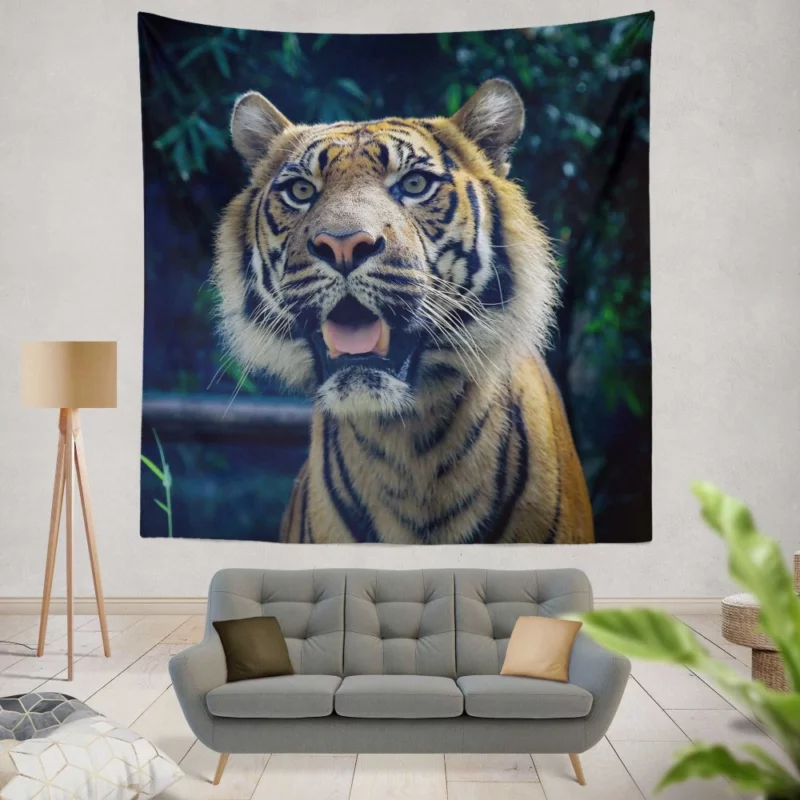 Enigmatic Aura Tiger Majesty Wall Hanging Tapestry