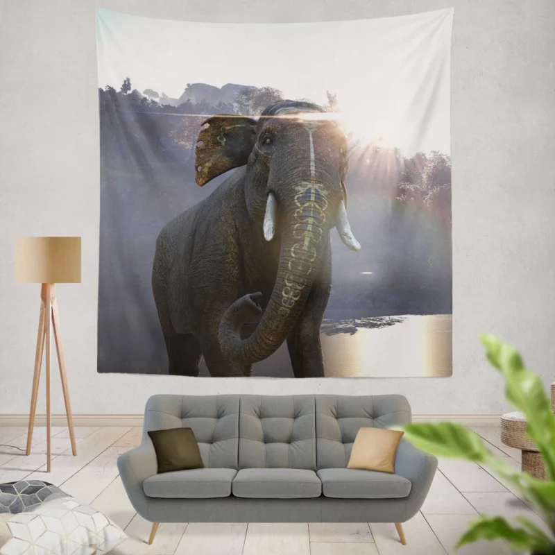 Far Cry 4 Epic Elephant Adventure Wall Hanging Tapestry