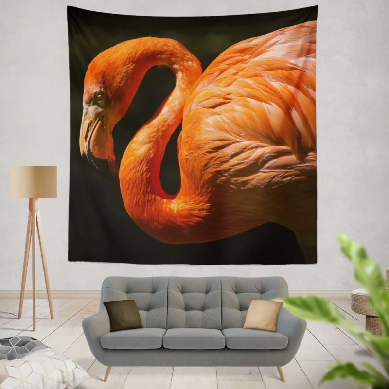 Flamingo Exotic Grace Pink Majesty Wall Hanging Tapestry