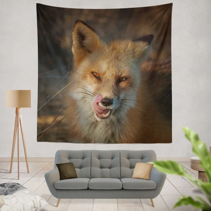 Fox Cunning Charm Wall Hanging Tapestry