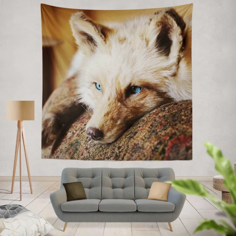 Fox Mysterious Charm Nature Wonder Wall Hanging Tapestry