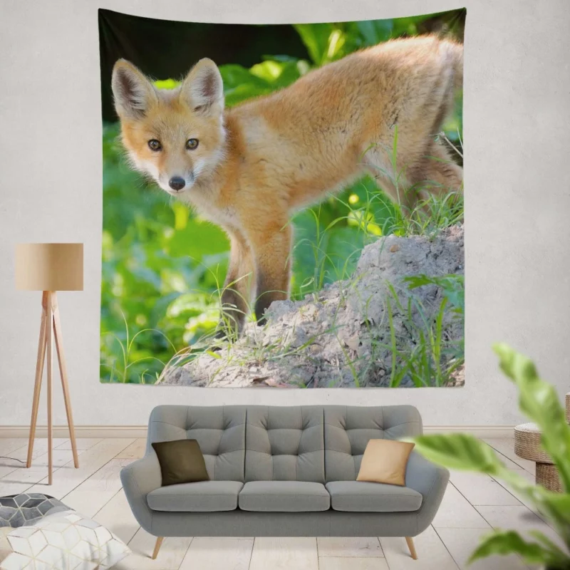 Fox Natural Elegance Furry Wonder Wall Hanging Tapestry