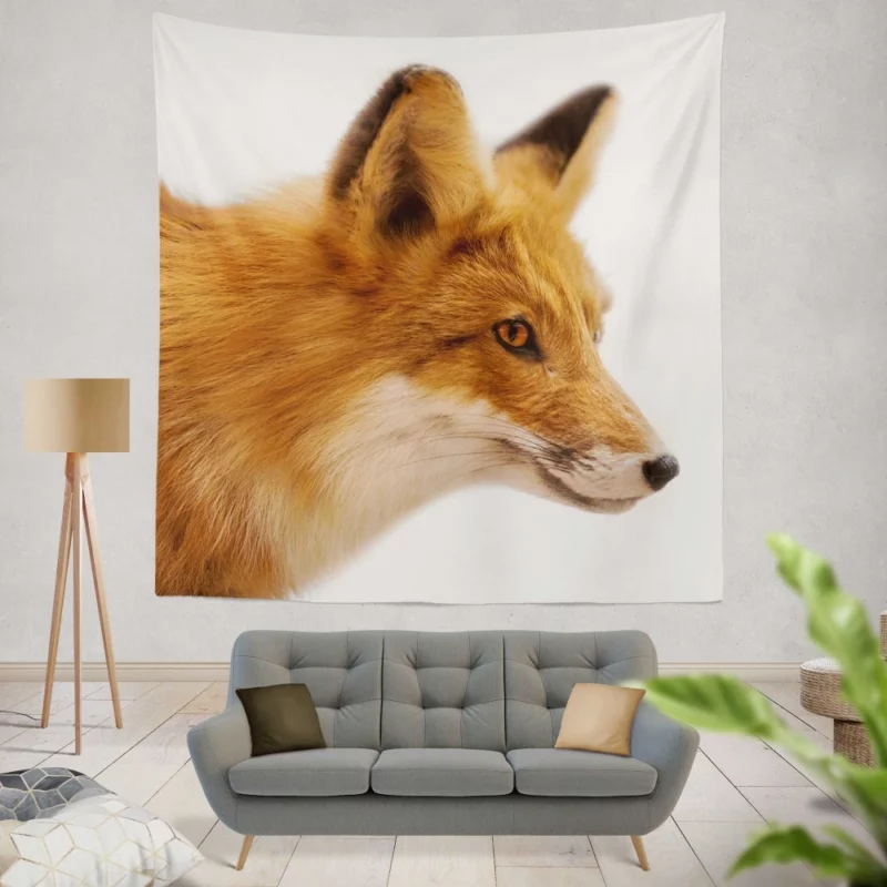 Fox Winter Grace Wall Hanging Tapestry