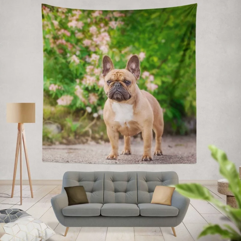 French Bulldog Cute Charisma Furry Friend Wall Hanging Tapestry