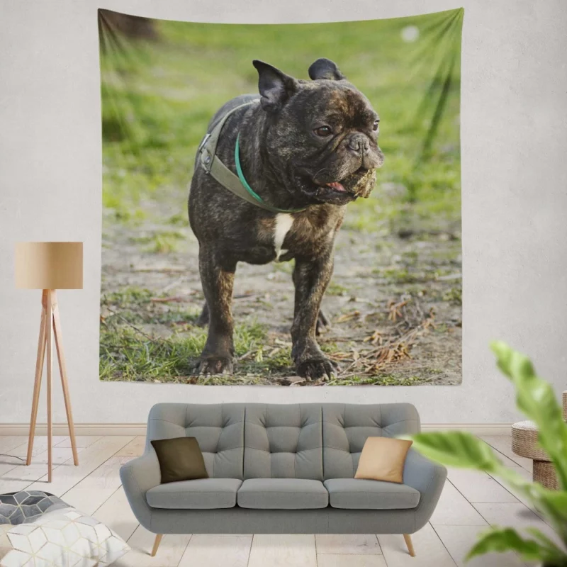 French Bulldog Playful Charm Wall Hanging Tapestry