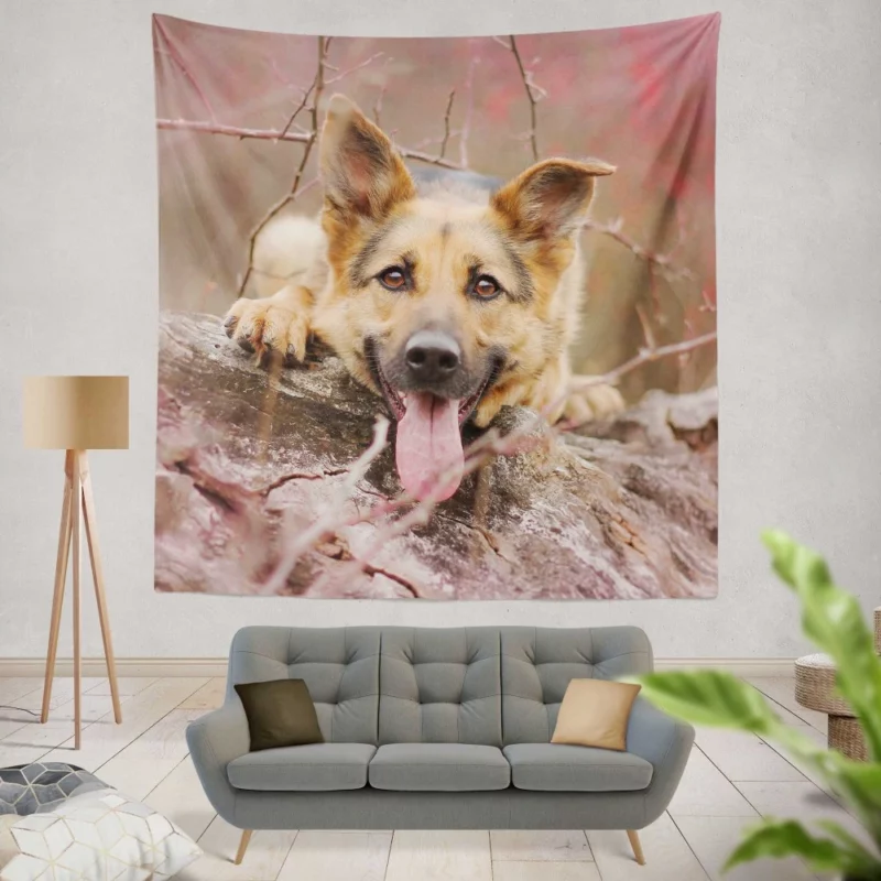 German Shepherd Beauty Wall Hanging Tapestry