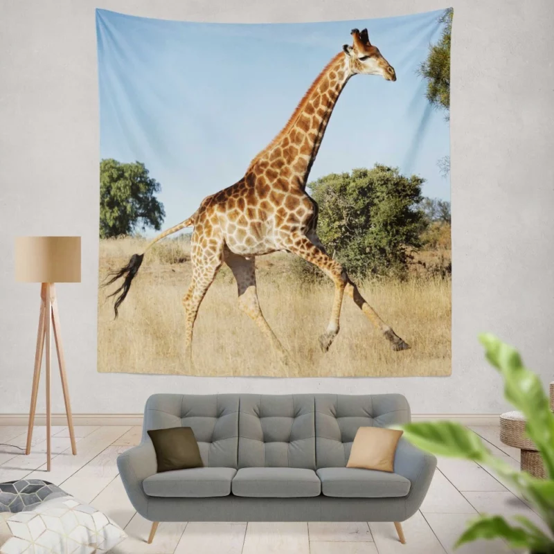 Giraffe Grace Nature Marvel Wall Hanging Tapestry