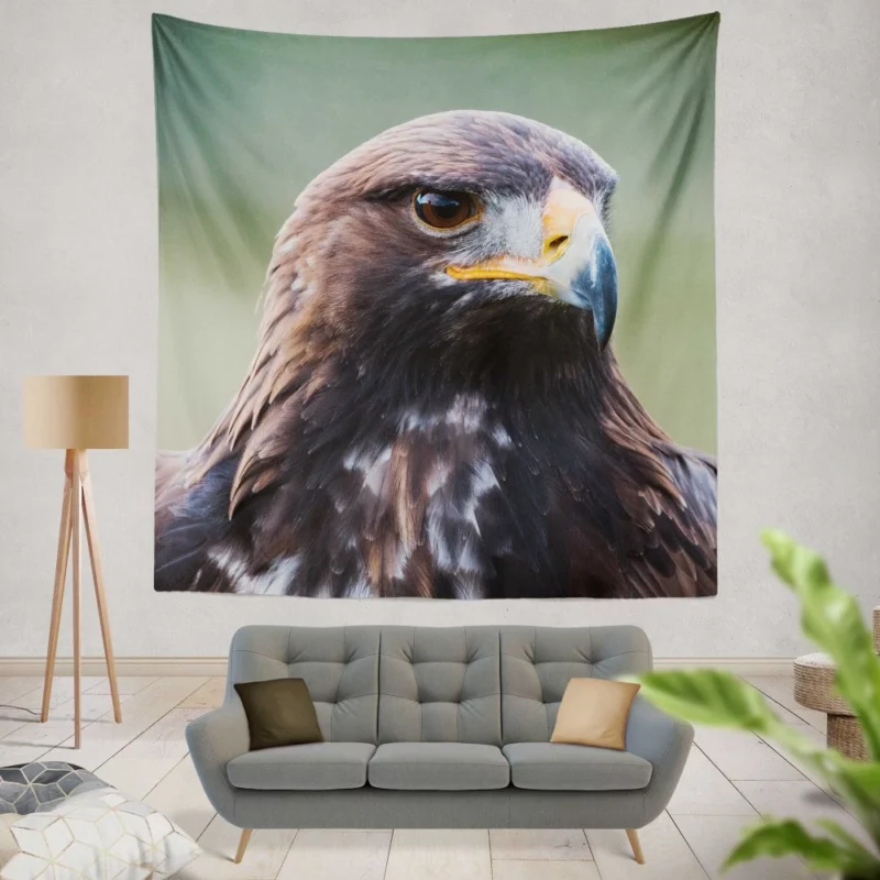 Golden Eagle Wilderness Soar Majestic Bird Wall Hanging Tapestry