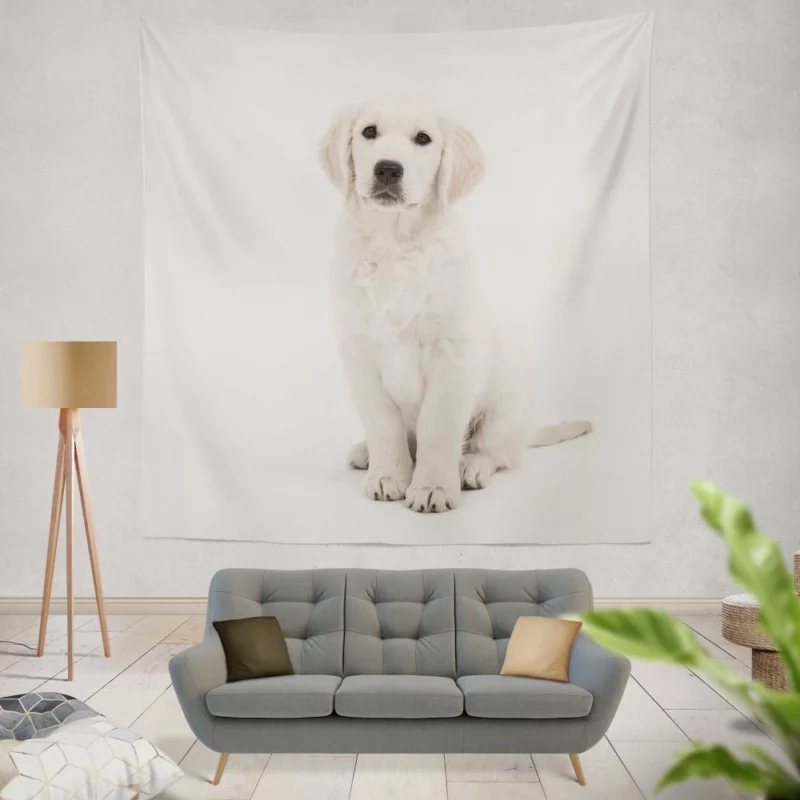 Golden Retriever Baby Innocence Wall Hanging Tapestry