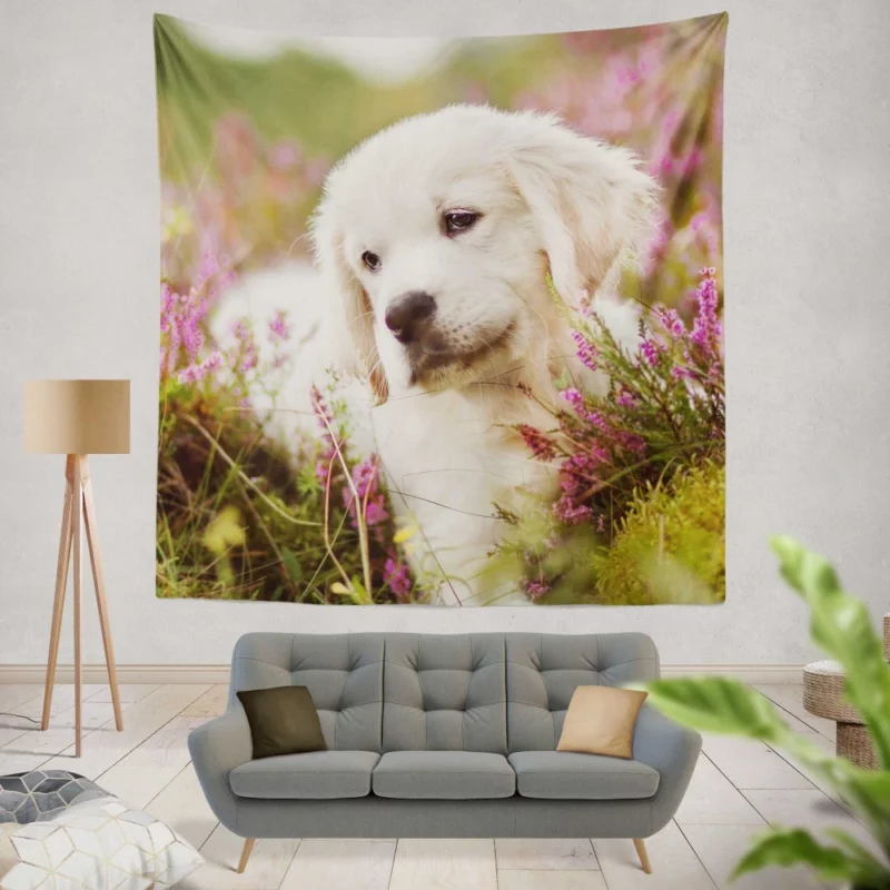 Golden Retriever Baby-Soft Wonder Wall Hanging Tapestry