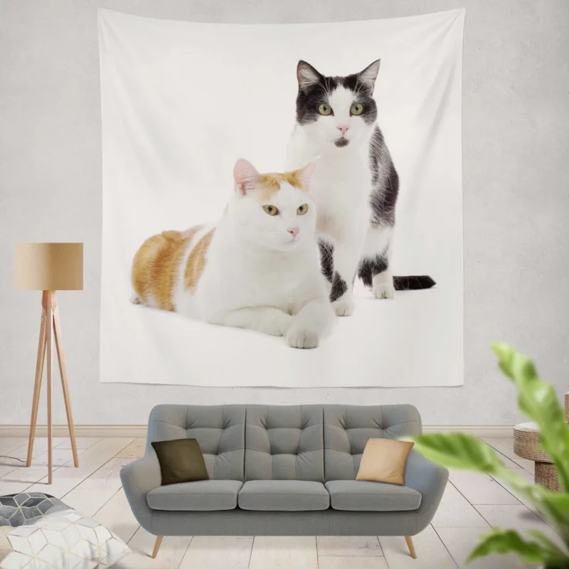 Graceful Cat Pose Wall Hanging Tapestry