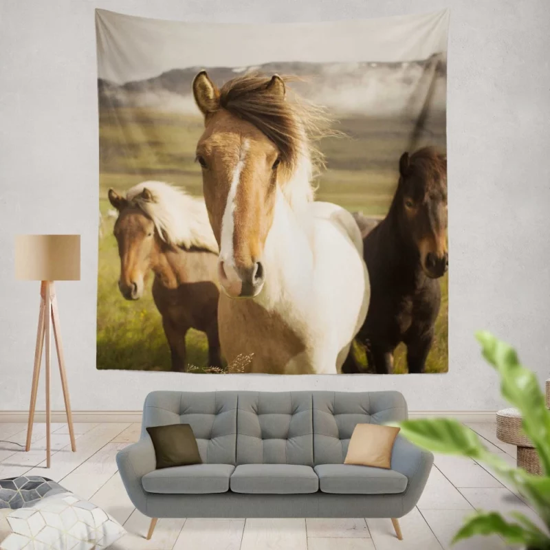 Horse Intense Stare Equine Majesty Wall Hanging Tapestry