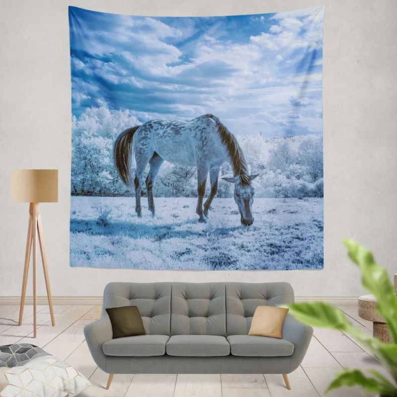 Horse Mighty Stride Equestrian Beauty Wall Hanging Tapestry