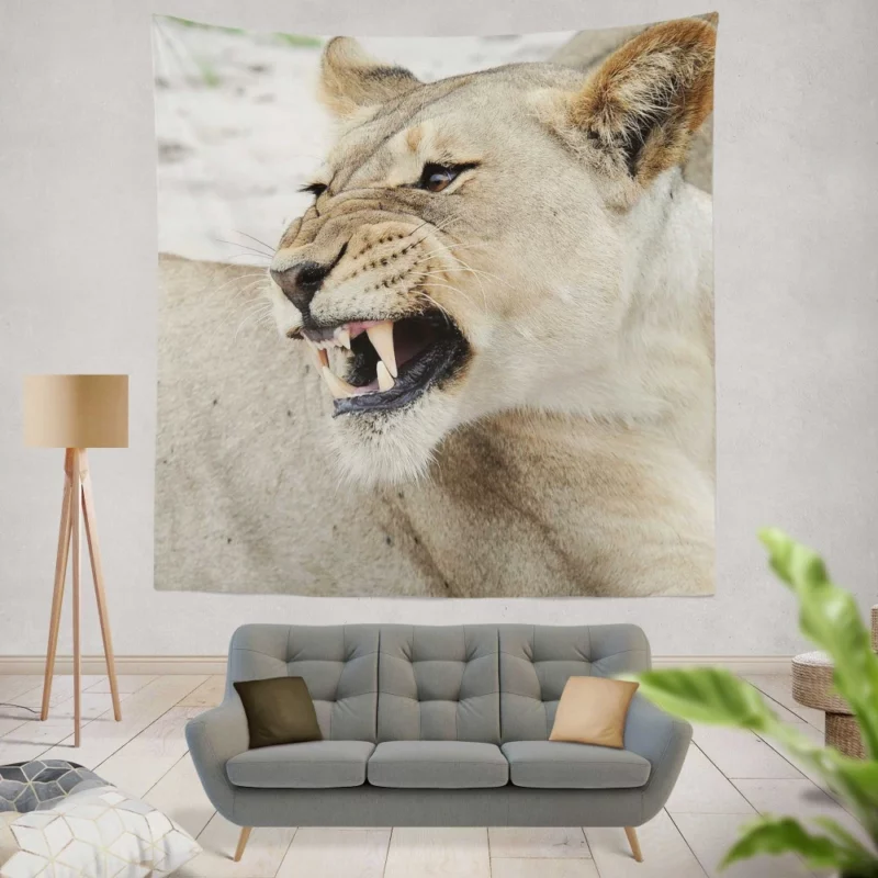 Jungle Monarch Lion Proud Roar Wall Hanging Tapestry