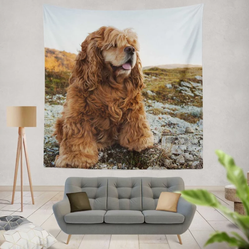 King Charles Spaniel Elegance Wall Hanging Tapestry