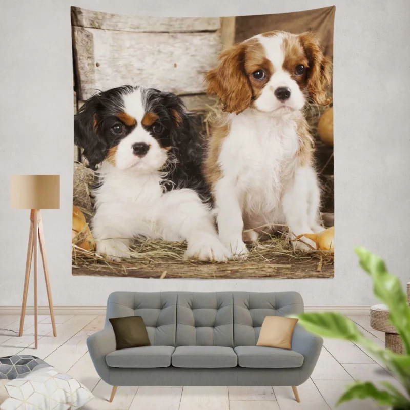 King Charles Spaniel Royal Elegance Wall Hanging Tapestry