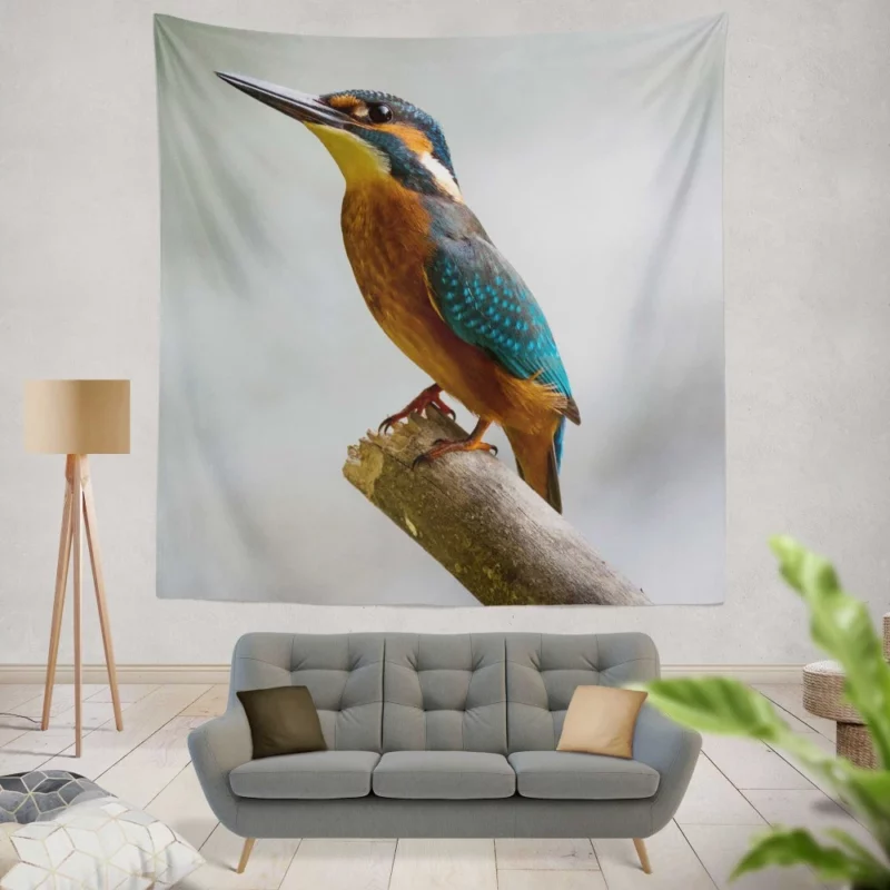 Kingfisher Waterside Charm Aquatic Wonder Wall Hanging Tapestry