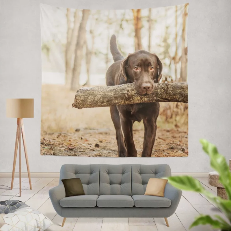 Labrador Loyalty and Love Wall Hanging Tapestry