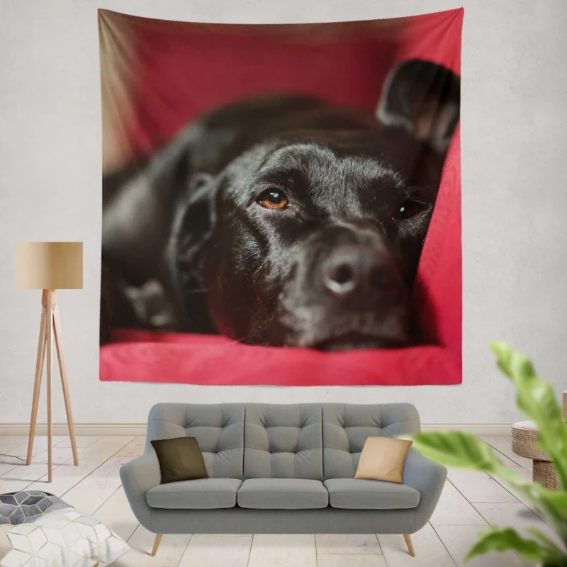 Labrador Majestic Essence Loyal Companion Wall Hanging Tapestry