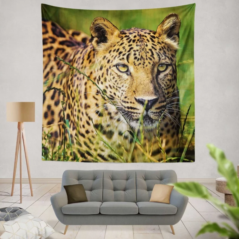 Leopard Elusive Wall Hanging Tapestry