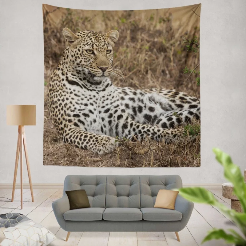 Leopard Mysterious Aura Wall Hanging Tapestry