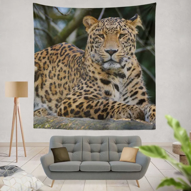 Leopard Stealthy Wall Hanging Tapestry