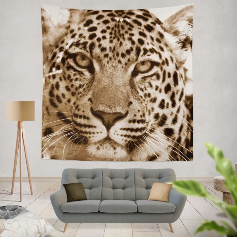 Leopard The Wild Elegance of South Africa Wall Hanging Tapestry