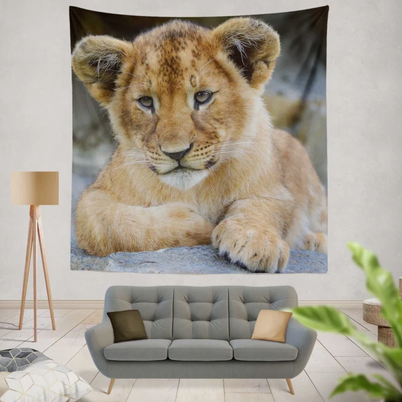 Lion Camouflaged Wall Hanging Tapestry