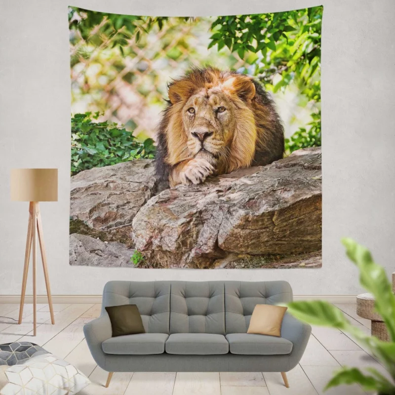 Lion Fierce Animal Wall Hanging Tapestry