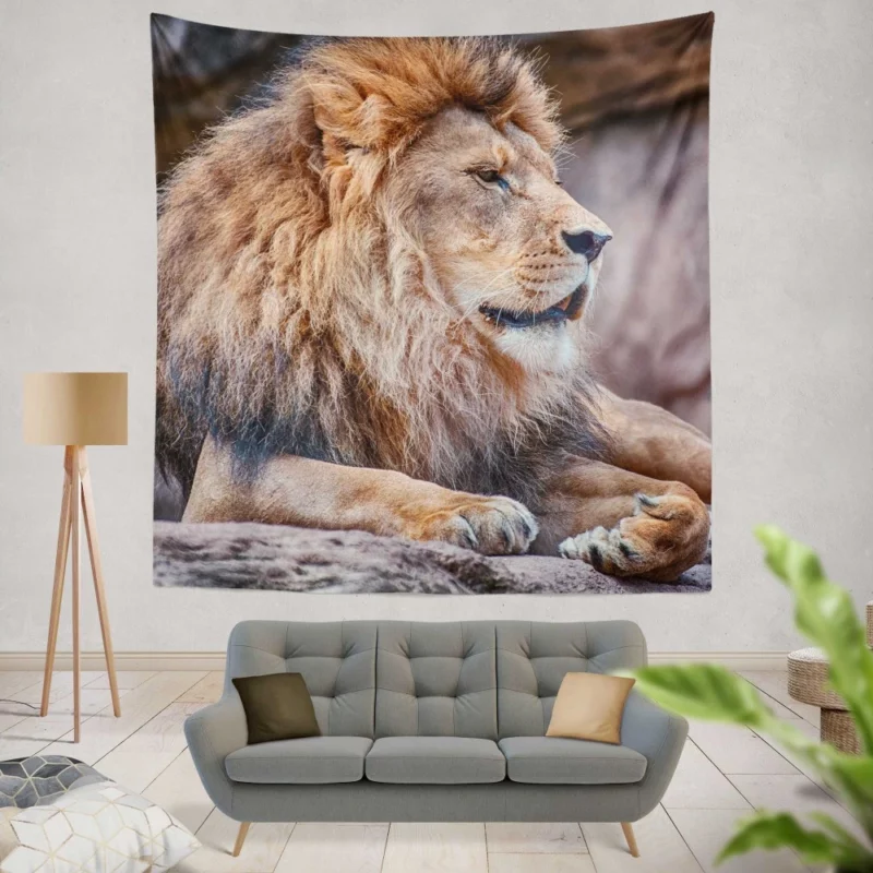 Lion Fierce Pride Wall Hanging Tapestry