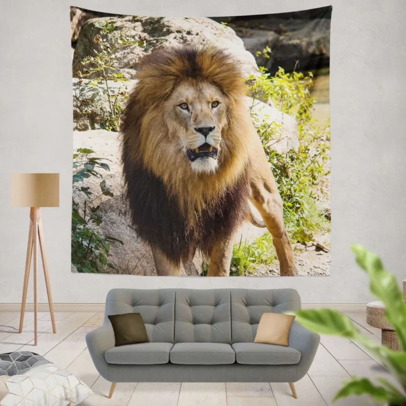 Lion Kingly Majesty Wall Hanging Tapestry