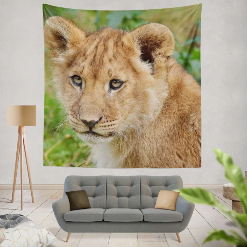 Lion Nocturnal Wall Hanging Tapestry