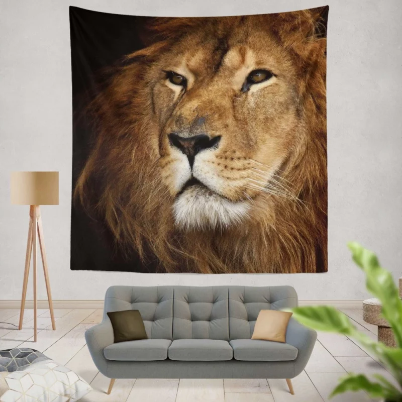 Lion Royal Demeanor Wall Hanging Tapestry