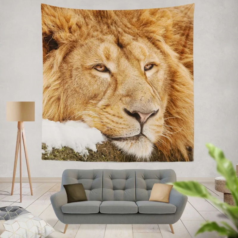 Lion Tenacious Wall Hanging Tapestry