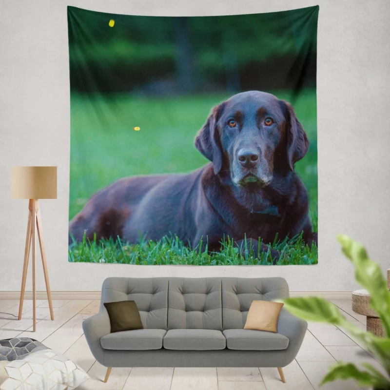 Loyal Labrador Companion Wall Hanging Tapestry