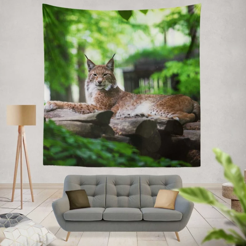 Lynx Hardy Wall Hanging Tapestry