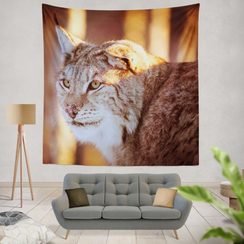 Lynx Primitive Wall Hanging Tapestry