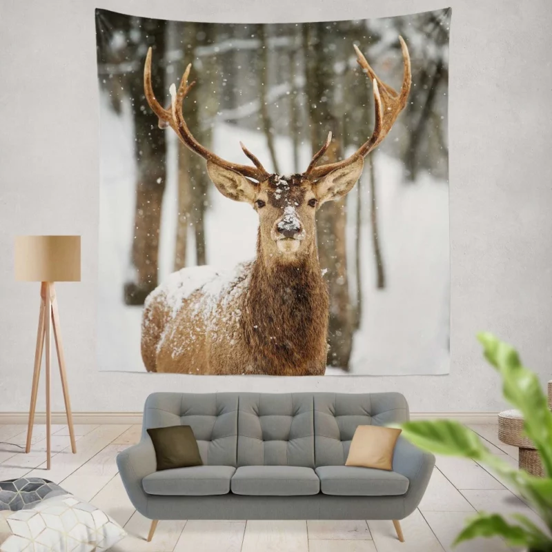 Majestic Deer Wall Hanging Tapestry